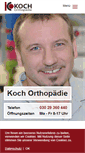 Mobile Screenshot of koch-orthopaedie.com